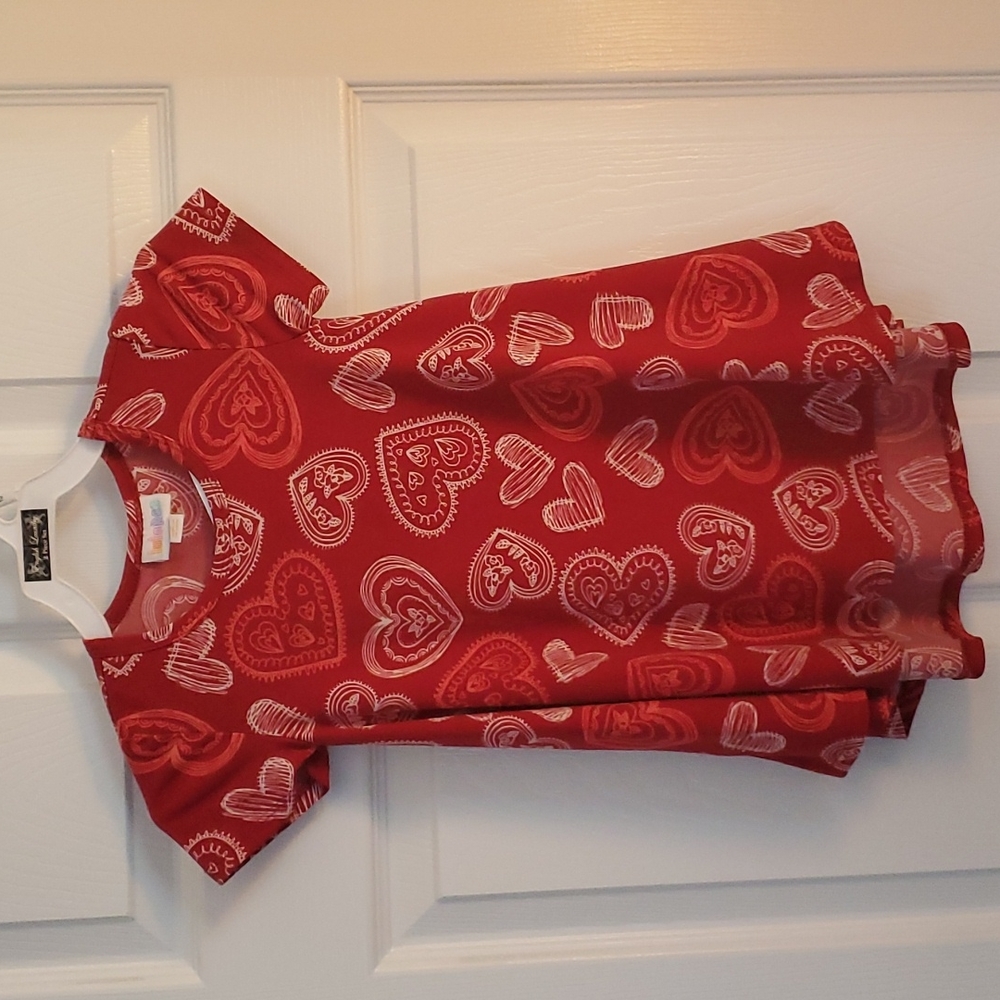 LuLaRoe heart dress size 2